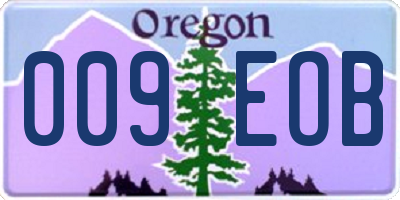 OR license plate 009EOB