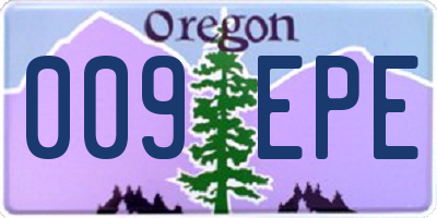 OR license plate 009EPE