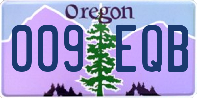 OR license plate 009EQB