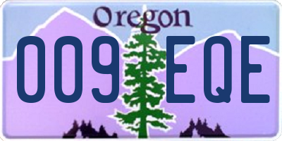 OR license plate 009EQE