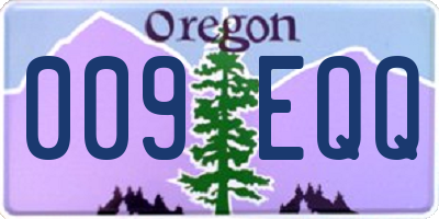 OR license plate 009EQQ