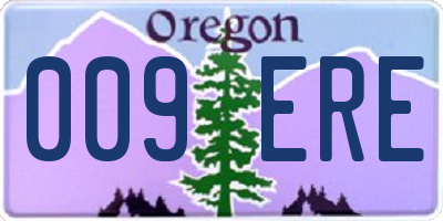OR license plate 009ERE