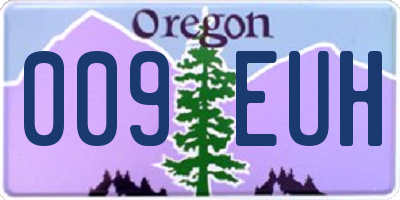 OR license plate 009EUH