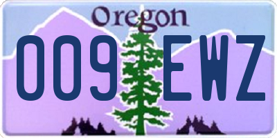 OR license plate 009EWZ
