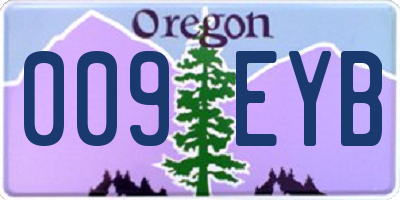 OR license plate 009EYB
