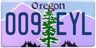 OR license plate 009EYL