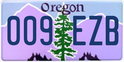 OR license plate 009EZB
