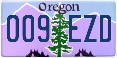 OR license plate 009EZD