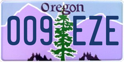 OR license plate 009EZE