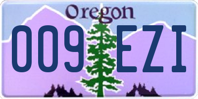 OR license plate 009EZI
