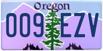 OR license plate 009EZV
