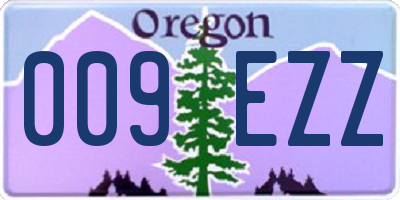 OR license plate 009EZZ