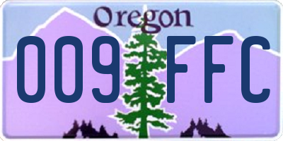 OR license plate 009FFC