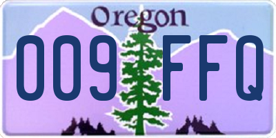 OR license plate 009FFQ