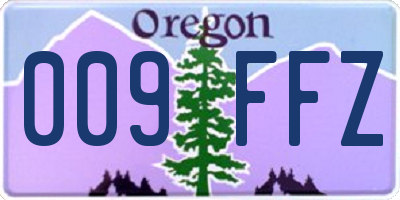 OR license plate 009FFZ