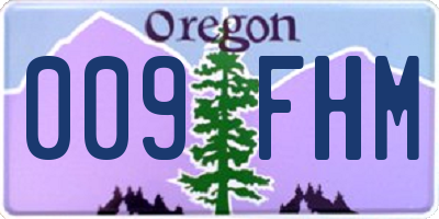 OR license plate 009FHM