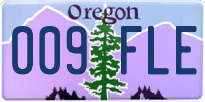OR license plate 009FLE