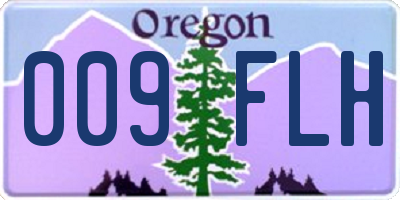 OR license plate 009FLH