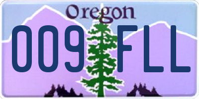 OR license plate 009FLL