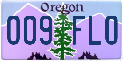 OR license plate 009FLO