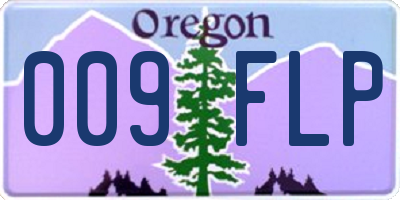 OR license plate 009FLP