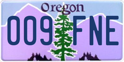 OR license plate 009FNE