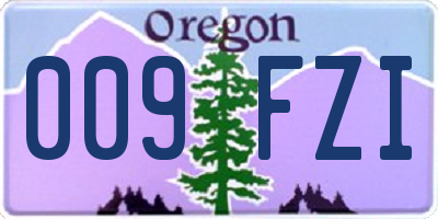 OR license plate 009FZI