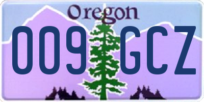 OR license plate 009GCZ