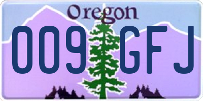 OR license plate 009GFJ
