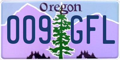 OR license plate 009GFL