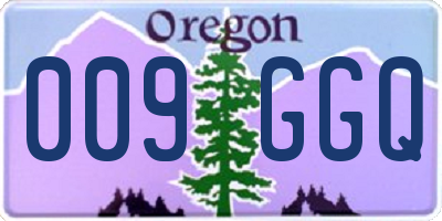 OR license plate 009GGQ