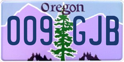 OR license plate 009GJB
