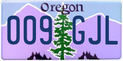 OR license plate 009GJL