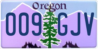 OR license plate 009GJV