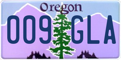 OR license plate 009GLA