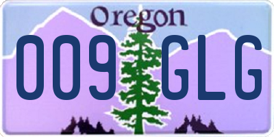 OR license plate 009GLG