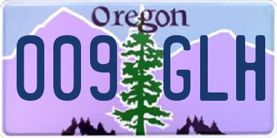 OR license plate 009GLH