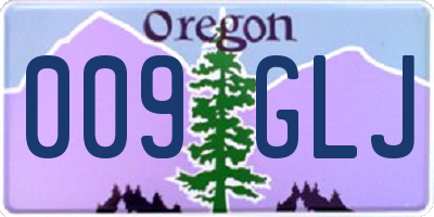 OR license plate 009GLJ