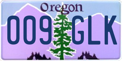 OR license plate 009GLK