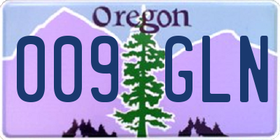 OR license plate 009GLN