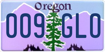 OR license plate 009GLO