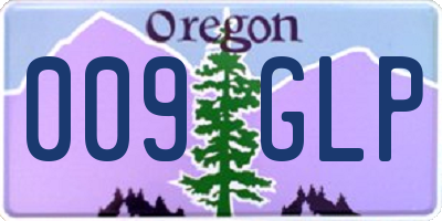OR license plate 009GLP