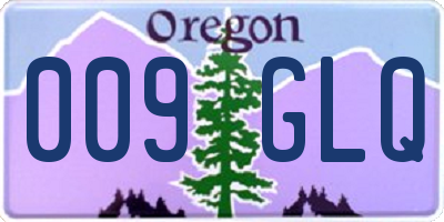 OR license plate 009GLQ