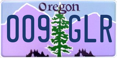 OR license plate 009GLR