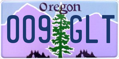 OR license plate 009GLT