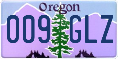 OR license plate 009GLZ