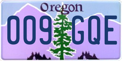 OR license plate 009GQE