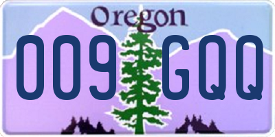 OR license plate 009GQQ