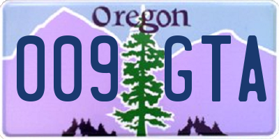 OR license plate 009GTA