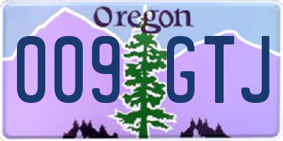 OR license plate 009GTJ